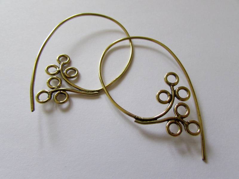 Blume Stammes Spirale Haken Ohrringe Boho Festival Schmuck Kostenlose Uk Lieferung Geschenkkarton Bg9 von GECKOSPIRITUS