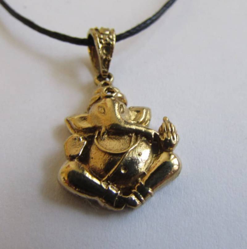 Buddha Messing Anhänger Auf Wachs Schnur Yoga Schmuck Om Ohm Aum Einstellbare Unisex Free Uk Shipping + Gift Bag von GECKOSPIRITUS