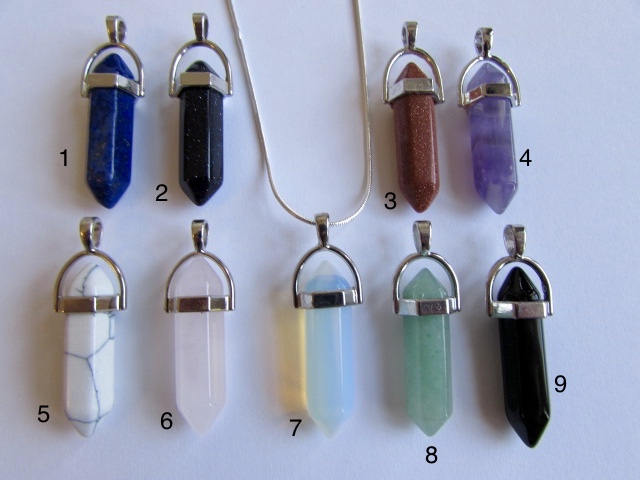 Kristall Punkt Heilung Halsband Halskette Amethyst Lapis Rose Quarz Aventurin 16 18 20 22 24 30 Unisex Kostenloser Uk Versand + Geschenktasche D1 von GECKOSPIRITUS