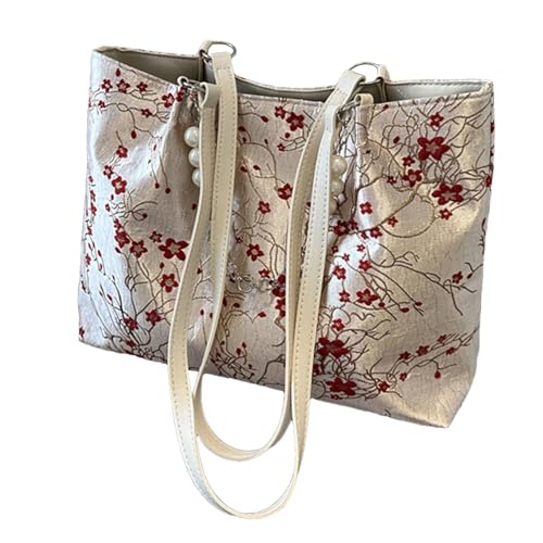 Modische Handtasche mit großem Fassungsvermögen, strukturierte Handtasche für Damen, Umhängetasche, Umhängetasche, Reisebörse für Damen, modischer Organizer mit Cad, champagner, Consulte la von GEDOX