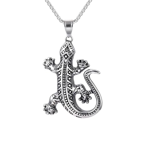 GEEKAA Halskette Mode Vintage Gecko Eidechse Anhänger Halskette Schöne Halskette für Männer Hip Hop Punk Accessoires Party Geschenk Schmuck Schmuck Geschenke GEEKAA Halskette Mode Vintage Gecko Eidechse Anhänger Halskette Schöne Halskette für Männer Hip Hop Punk Accessoires Party Geschenk Schmuck Schmuck Geschenke von GEEKAA