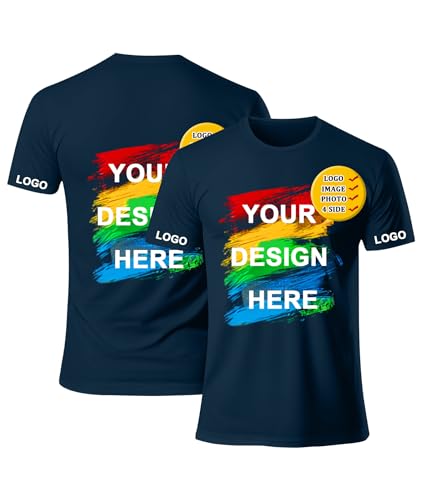 Personalisiert mit Bild, Text & Logo – Gestalten Sie Ihr eigenes T-Shirt – Digitaldruck – Individuelles T-Shirt von GEEKLTEE