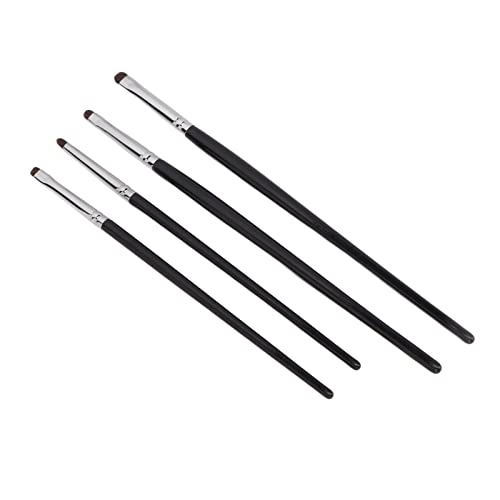GEERYZHE 4PCS Lidschatten Eyeliner Bürsten Weiche Borsten Bequeme Griff -Make -up Bürstenkit für die Präzisionsanwendung von GEERYZHE