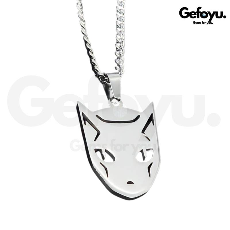 Anime Halskette - Geheime Anbu Maske Anhänger Naruto & Jojos Ninja Geschenk Für Fans von GEFOYU