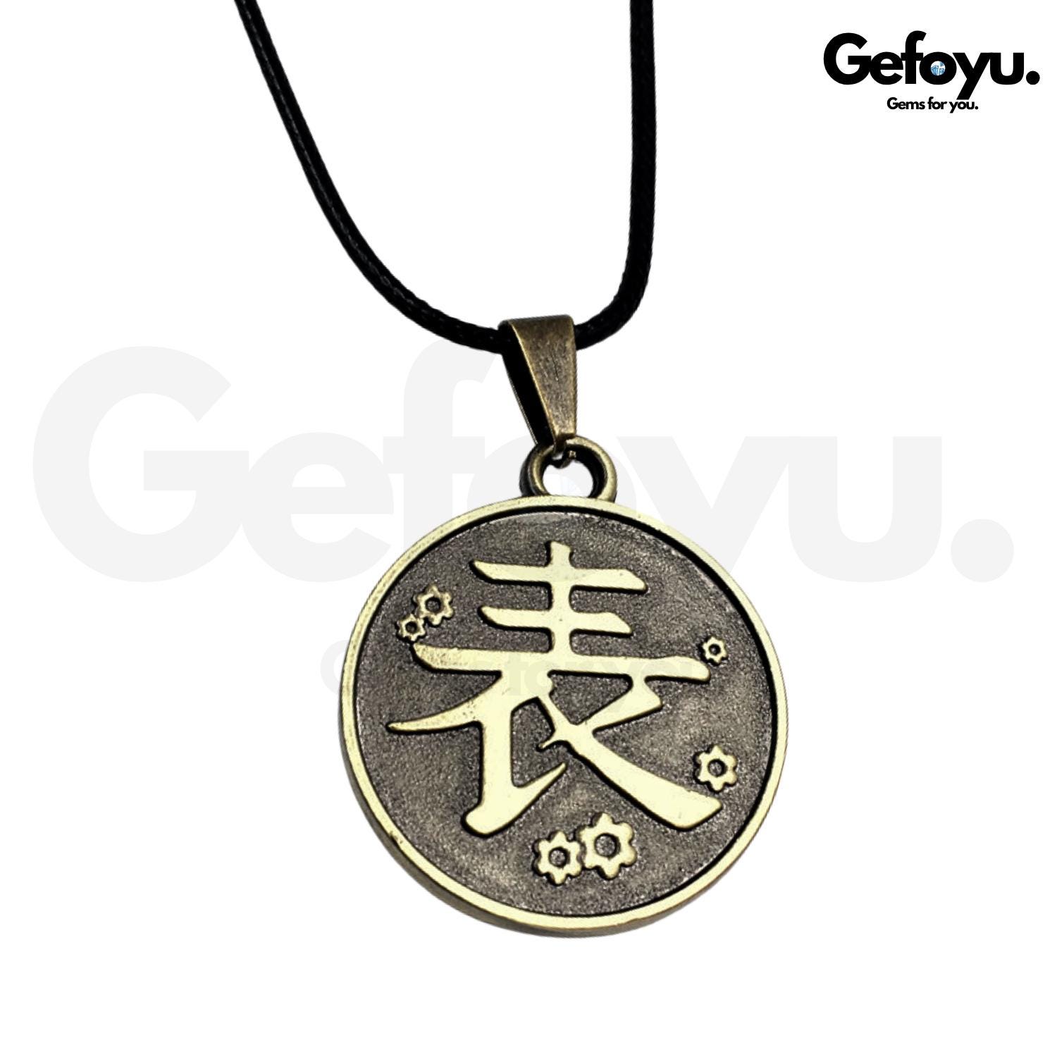 Demon Slayer Kette - Kimetsu No Yaiba Logo Halskette Anime Cosplay Schmuck Geschenk Für Fans Demon Slayer Kette - Kimetsu No Yaiba Logo Halskette Anime Cosplay Schmuck Geschenk Für Fans von GEFOYU