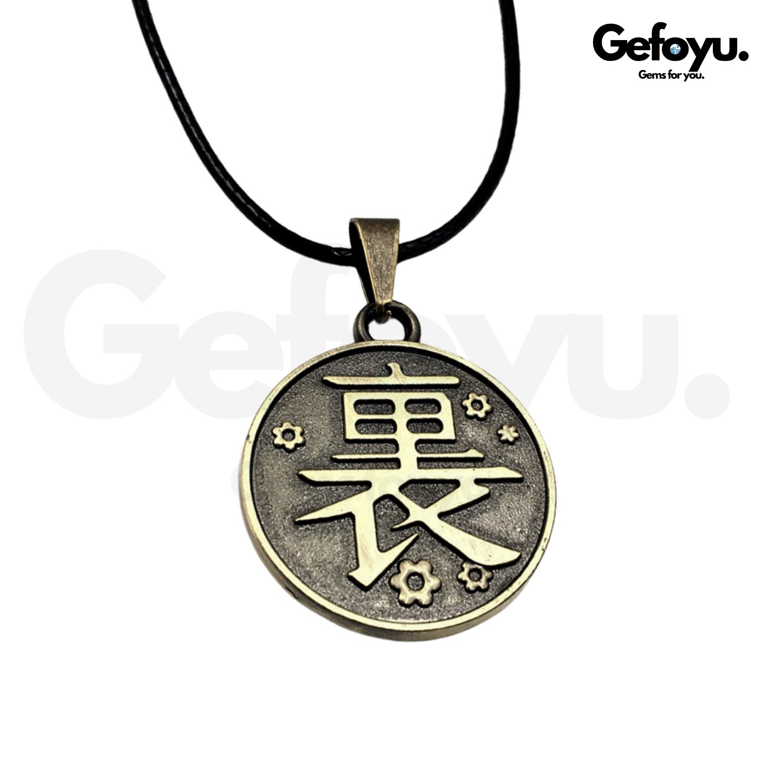 Demon Slayer Kette - Kimetsu No Yaiba Logo Halskette Anime Cosplay Schmuck Geschenk Für Fans Demon Slayer Kette - Kimetsu No Yaiba Logo Halskette Anime Cosplay Schmuck Geschenk Für Fans von GEFOYU