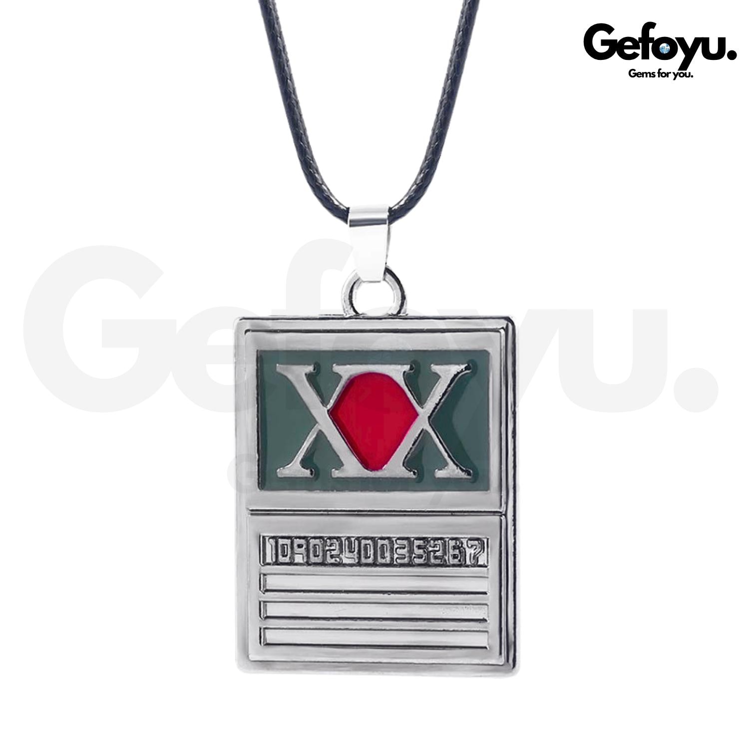Gon Ausweis Kette - Hunter X Anime Halskette Id Anhänger Schmuck Geschenk Für Fans Cosplay Accessoire Gon Ausweis Kette - Hunter X Anime Halskette Id Anhänger Schmuck Geschenk Für Fans Cosplay Accessoire von GEFOYU