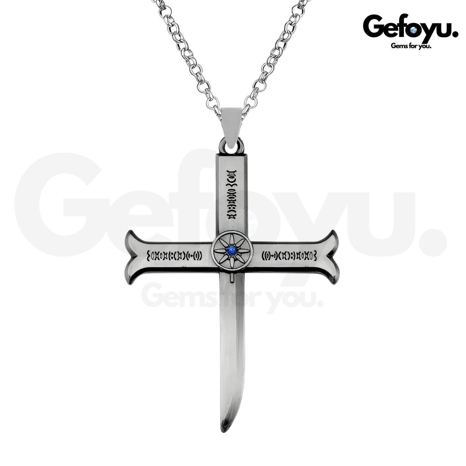 Mihawk Dulacre Edelstahl Halskette Strohhut Piraten Anime Schmuck Mihawk Dulacre Edelstahl Halskette Strohhut Piraten Anime Schmuck von GEFOYU