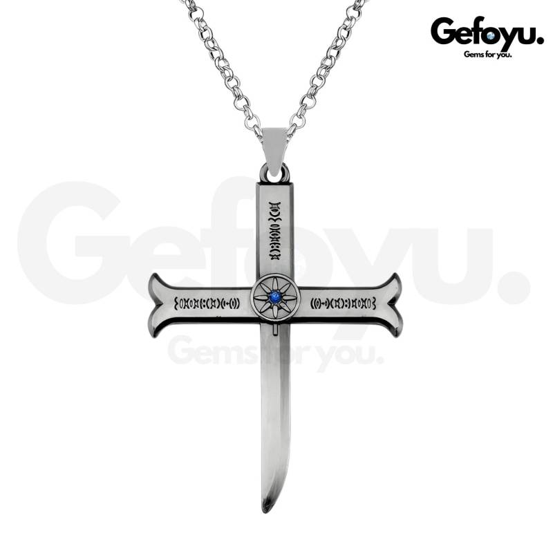 Mihawk Dulacre Edelstahl Halskette Strohhut Piraten Anime Schmuck Mihawk Dulacre Edelstahl Halskette Strohhut Piraten Anime Schmuck von GEFOYU