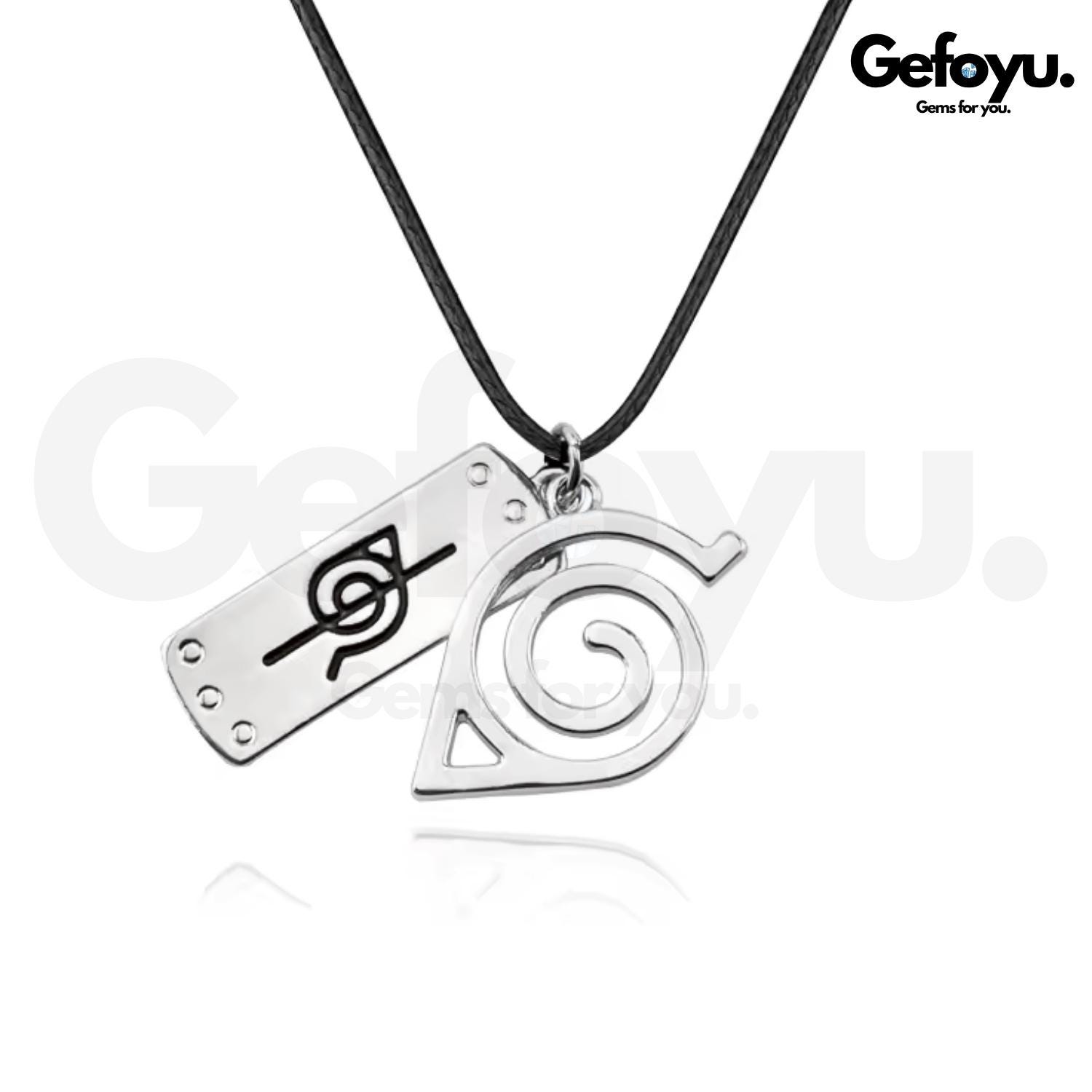 Naruto Kette - Konoha Nukenin Stirnband Symbol Halskette Sasuke & Itachi Anime Schmuck Und Geschenk Für Ninja Fans Naruto Kette - Konoha Nukenin Stirnband Symbol Halskette Sasuke & Itachi Anime Schmuck Und Geschenk Für Ninja Fans von GEFOYU