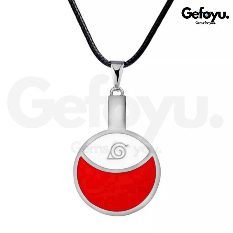 Naruto Kette - Uchiha Clan Symbol Halskette Sasuke & Itachi Anime Schmuck Und Geschenk Für Ninja Fans von GEFOYU