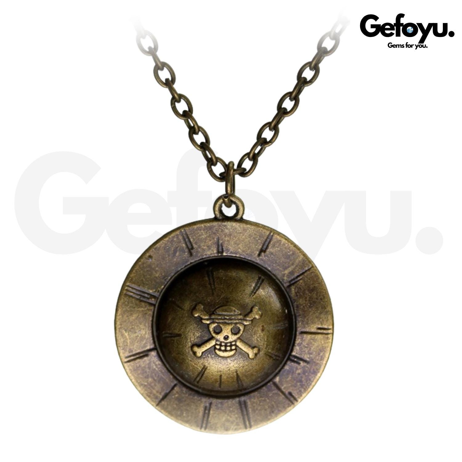 One Piece Kette - Strohhut Piraten Halskette Anime Schmuck & Geschenk Für Luffy Fans Der Strohhutbande One Piece Kette - Strohhut Piraten Halskette Anime Schmuck & Geschenk Für Luffy Fans Der Strohhutbande von GEFOYU