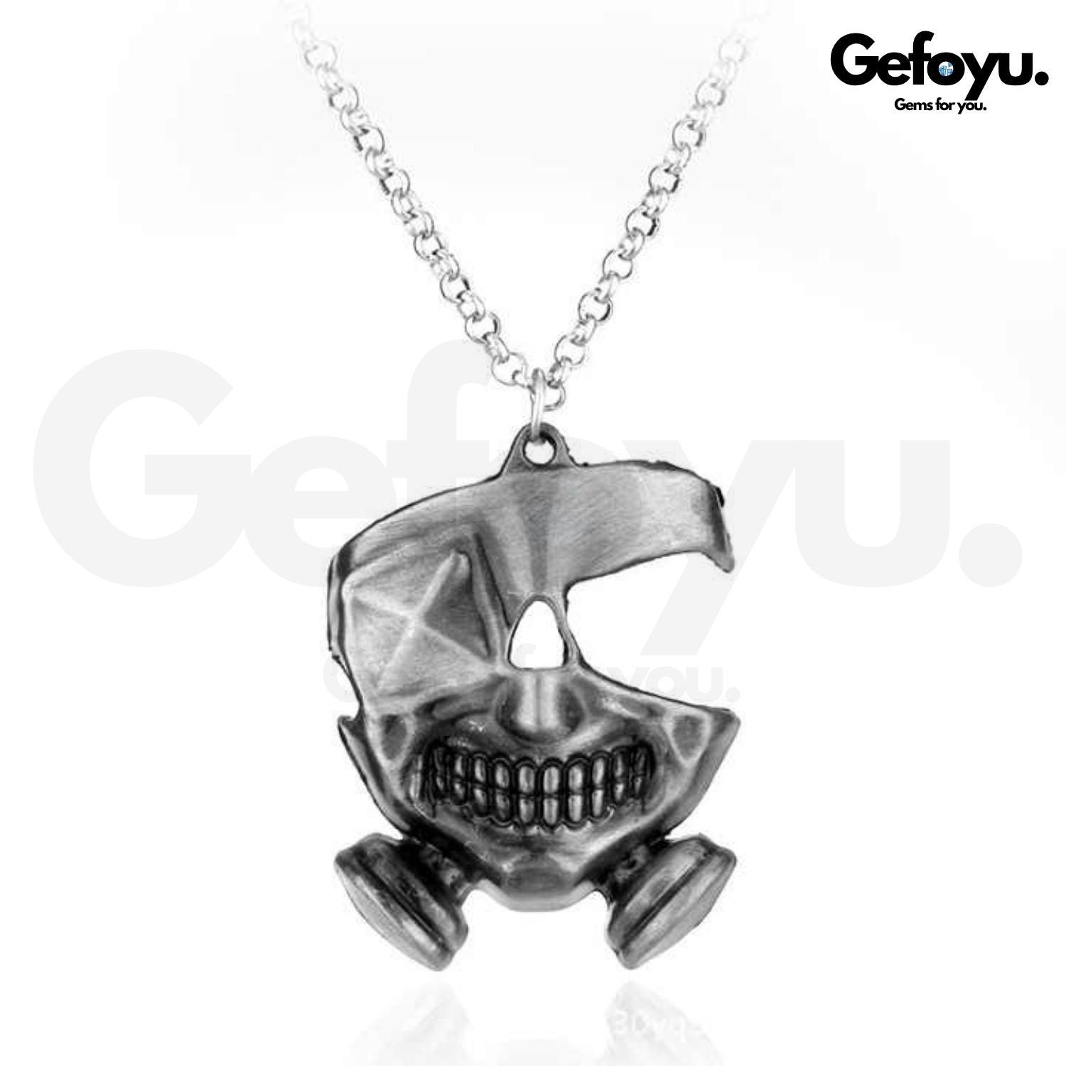 Tokyo Ghoul Kette - Ken Kaneki Maske Halskette Anime Schmuck Cosplay Accessoire Geschenk Für Otakus & Manga Fans Tokyo Ghoul Kette - Ken Kaneki Maske Halskette Anime Schmuck Cosplay Accessoire Geschenk Für Otakus & Manga Fans von GEFOYU