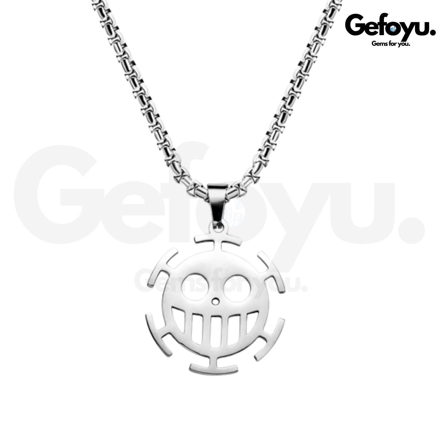 Trafalgar D. Water Law Edelstahl Halskette Strohhut Piraten Anime Schmuck Trafalgar D. Water Law Edelstahl Halskette Strohhut Piraten Anime Schmuck von GEFOYU