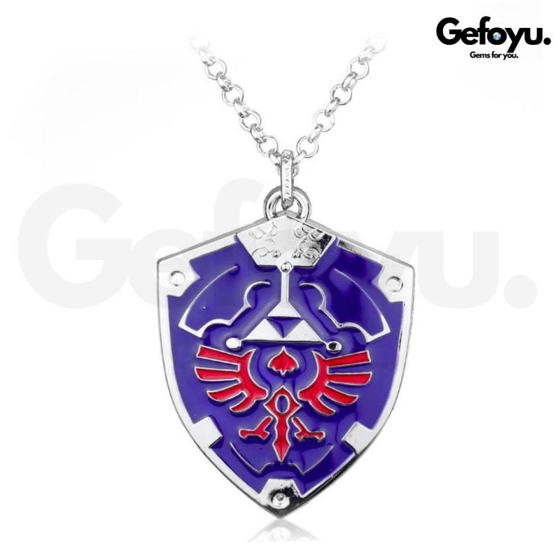 Zelda Kette - The Legend Of Hyrule Schild Halskette Cosplay Schmuck Gaming Geschenk Für Fans Link Accessoire Zelda Kette - The Legend Of Hyrule Schild Halskette Cosplay Schmuck Gaming Geschenk Für Fans Link Accessoire von GEFOYU