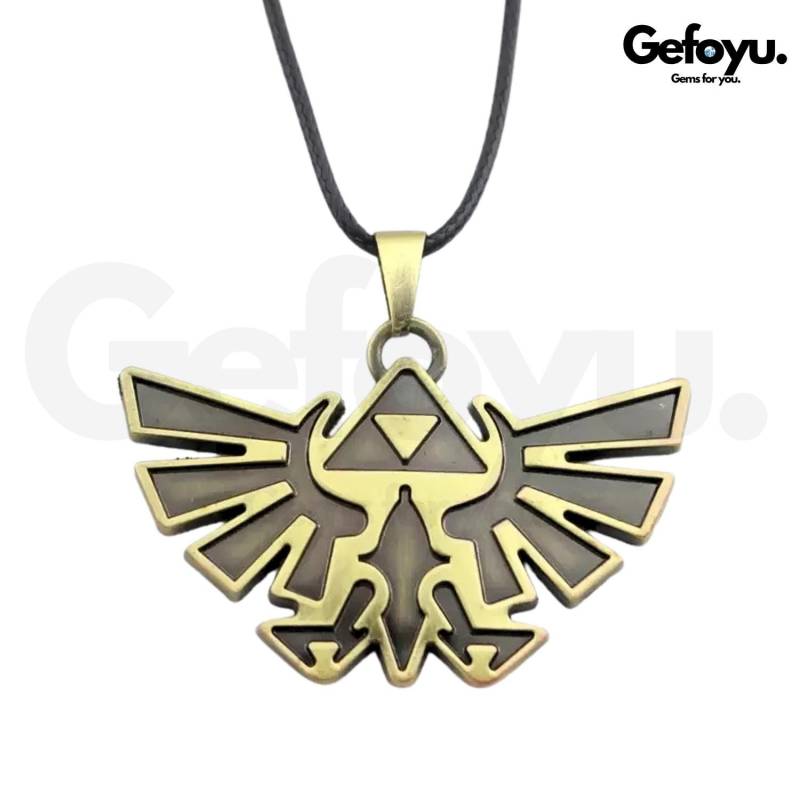 Zelda Kette - The Legend Of Triforce Wappen Halskette Cosplay Schmuck Gaming Geschenk Fan Accessoire Zelda Kette - The Legend Of Triforce Wappen Halskette Cosplay Schmuck Gaming Geschenk Fan Accessoire von GEFOYU