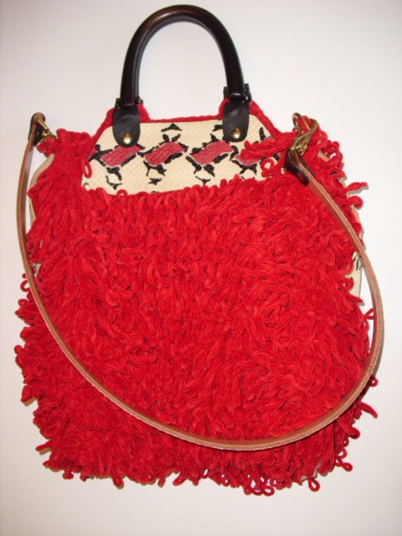 Rote Handtasche Gehäkelt von GEGEDE