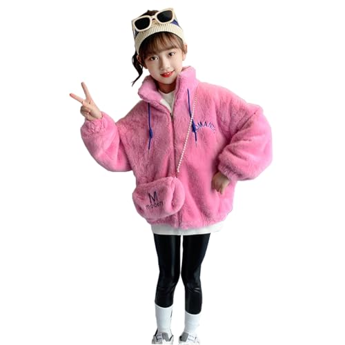 GEHweiter Mädchen Winterjacke Kinder Steppjacke Baumwollgefuetterte Jacke mit Tasche von GEHweiter