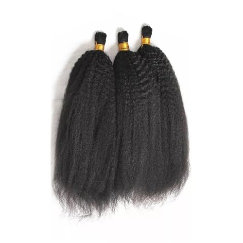 Damen Kinky Straight Bulk Menschliches Flechthaar Kein Schuss Boho Zöpfe Remy Haarverlängerungen Extensions für Zöpfe(26 26 26 inches) von GEK208130