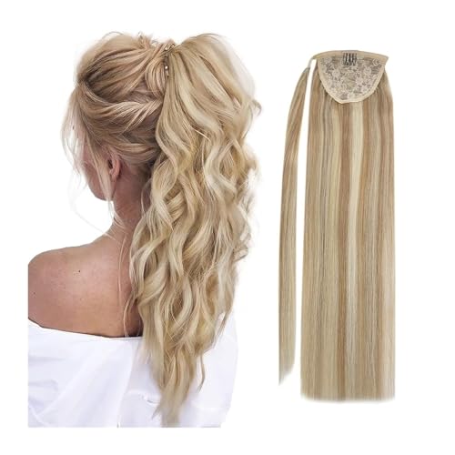 Frauen 100% Echthaar-Pferdeschwanz-Haarverlängerung, Pferdeschwanz-Echthaar, 14–22 Zoll, Strähnchen-Pferdeschwanz-Extensions, 80 g/Set for Frauen Täglicher Gebrauch(22INCHES) von GEK208130