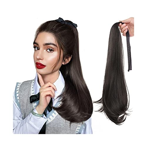 Frauen 40/50 cm lange Verlängerung for Umwickeln, Clip-in-Pferdeschwanz-Haarverlängerung, Kordelzug-Band, gerade Pferdeschwanz-Verlängerung, synthetischer Kordelzug-Pferdeschwanz Täglicher Gebrauch(Na Frauen 40/50 cm lange Verlängerung for Umwickeln, Clip-in-Pferdeschwanz-Haarverlängerung, Kordelzug-Band, gerade Pferdeschwanz-Verlängerung, synthetischer Kordelzug-Pferdeschwanz Täglicher Gebrauch(Na von GEK208130