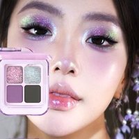GELLA'S - 4 Colors Chameleon Eyeshadow Palette - Cool Smokey Purple #M04 Cool Smoke Purple - 6g von GELLA'S