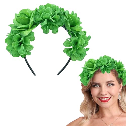GELXGRIT St. Patrick's Day Stirnband mit grüner Blume, Kleeblatt, Haarschmuck für Damen und Herren, irischer Kleeblatt, Haarband, Partyzubehör, Kostümzubehör GELXGRIT St. Patrick's Day Stirnband mit grüner Blume, Kleeblatt, Haarschmuck für Damen und Herren, irischer Kleeblatt, Haarband, Partyzubehör, Kostümzubehör von GELXGRIT