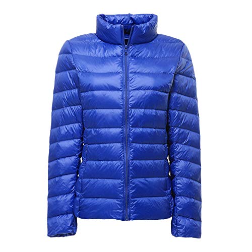 GELing Damen Steppjacke Übergangsjacke Leicht Daunenjacke Slim Mantel Saphirblau 2XL von GELing