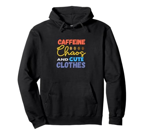 Damen Fun Coffein Chaos Cute Clothes Graphic Statement Pullover Hoodie von GEM Wearable Art