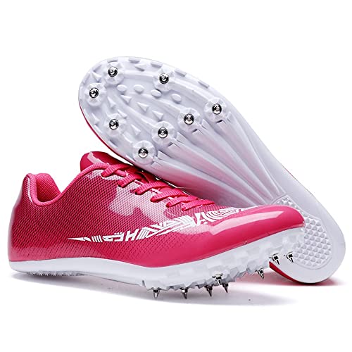 GEMECI Professionelle Leichtathletik-Schuhe mit 8 Spikes. Modeleichte Sprint-Spikes für Männer und Frauen. Jump Mid Distance Track Spikes-Schuhe für Training und Wettkampf (Color : D, Size : 37 EU) von GEMECI