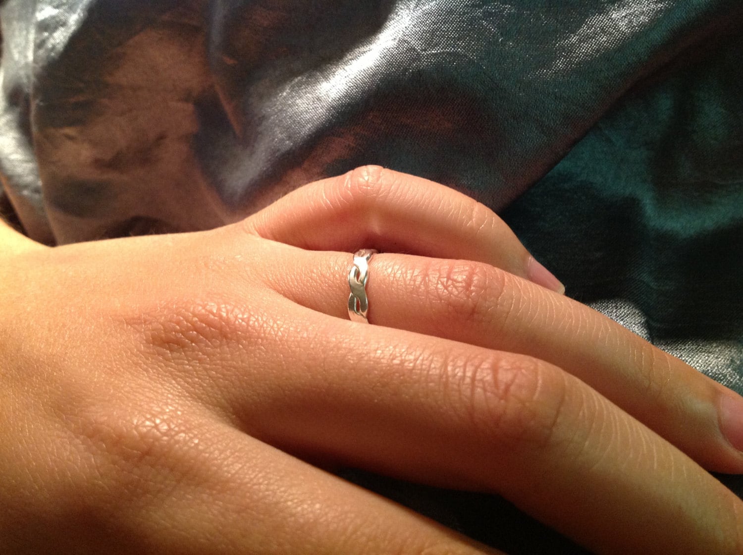 Geflochtener Ring, Ring Aus Sterling Silber, 3 Mm Breit Geflochtener Ring, Ring Aus Sterling Silber, 3 Mm Breit von GEMFOREST