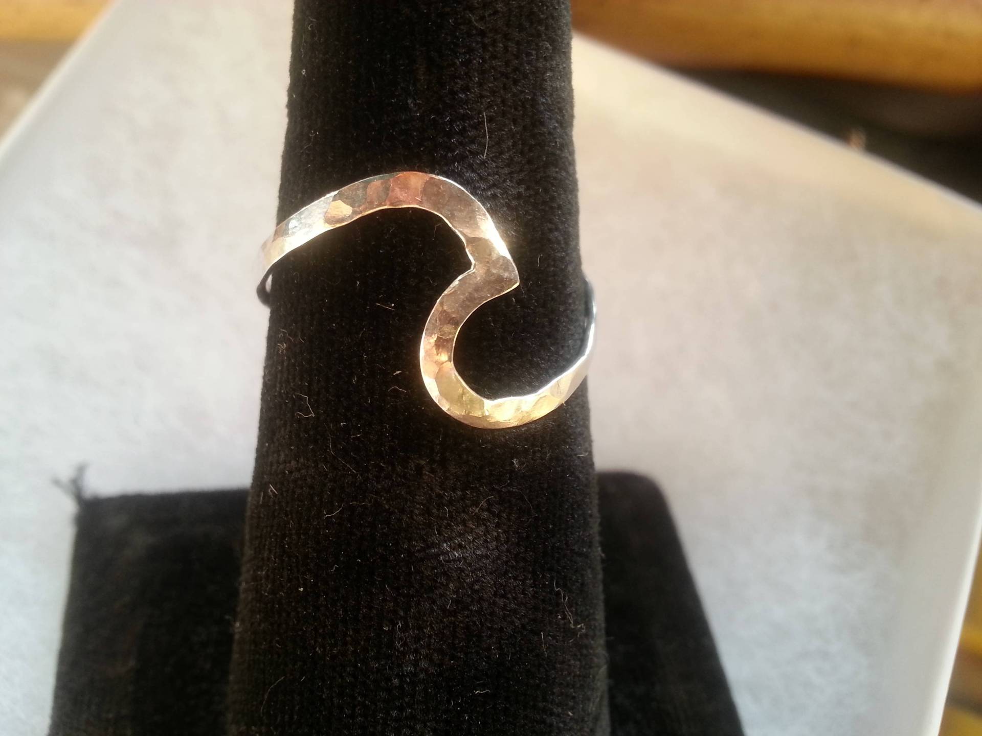 Welle Ring Jede Größe Silber Band Welle Ring Jede Größe Silber Band von GEMFOREST