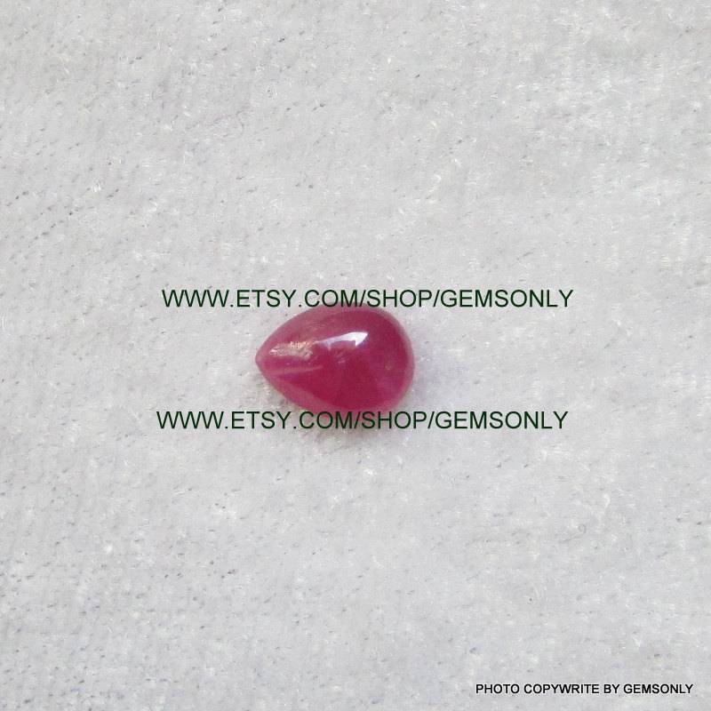 1, 55 Ct Farbintensives 1Pc Natürlichen Rubin Birne Form 6x8mm Unbeheizt Kostbaren Oberen Roten Edelstein Fancy von GEMSONLY