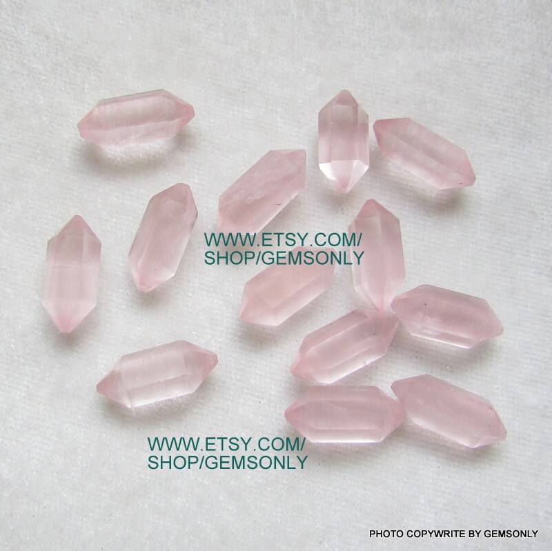 1Pc 6x16mmrose Quarz Bleistift Zwei Doppelseitig Kleine Rose De France 6x16mm Stepcut Facettiert Si Qualität Lange Viel Beste Gemsdeal von GEMSONLY