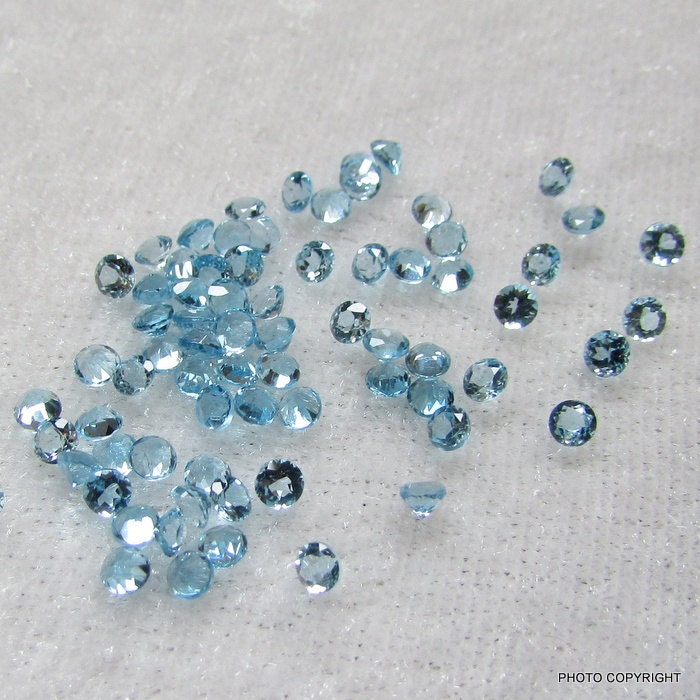 2, 50 Mm Natürlichen Schweizer Blue Topas Runde 2.50x2.50Mm Schöne Qualität Edelstein Blauer Beste Angebot Discount-Preis von GEMSONLY