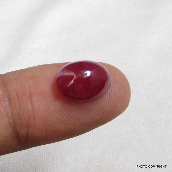 5.50Cts Natürliche Rubin Cabochon Oval Unbeheizt 100 % Un Beheizte Schöne Qualität Natürlichen Beheizten Geburtsstein von GEMSONLY