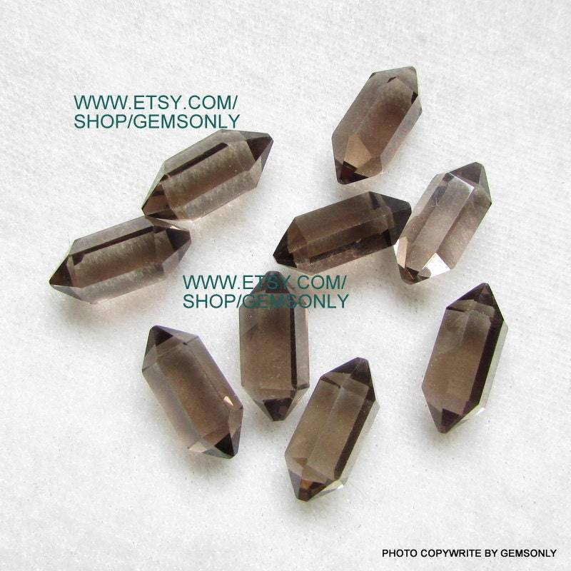 6x16mm Rauchquarz Bleistift Zwei Doppelseitig Klein Rauchquarz Stepcut Facettiert Si Qualität Lange Beschäftigen Beste Gemsdeal von GEMSONLY