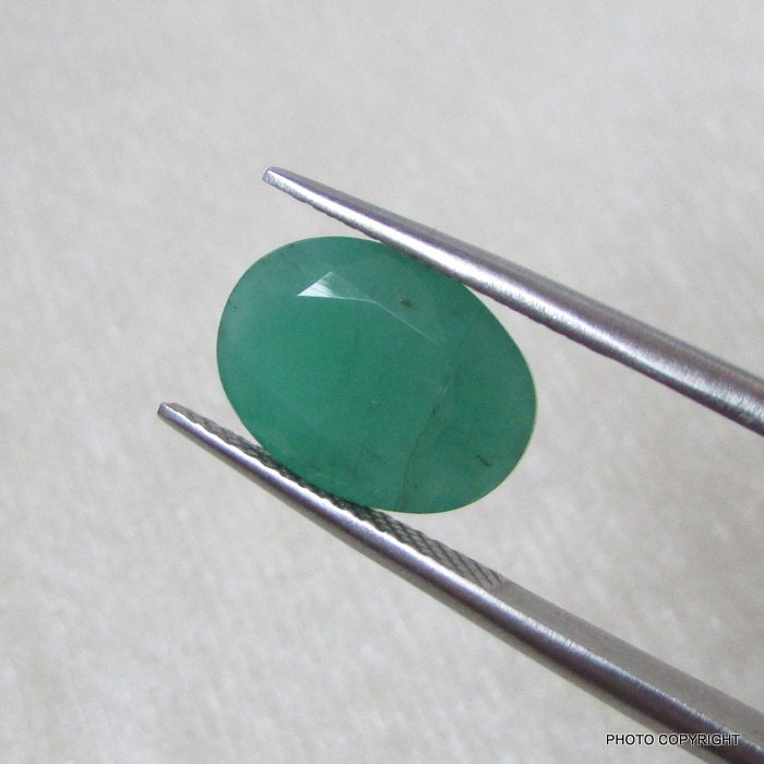 Schöne Qualität Echten Smaragd Oval 10x14mm Cut Stein 100 % Natürlichen Edelstein Echte Emerald von GEMSONLY