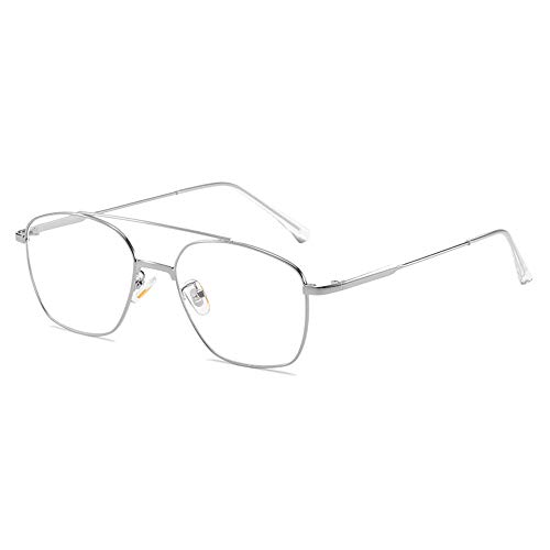 GEMSeven Männer Frauen Anti Blaulicht Blocking Oval Metallrahmen Myopie Brille Mit Dioptrien von GEMSeven