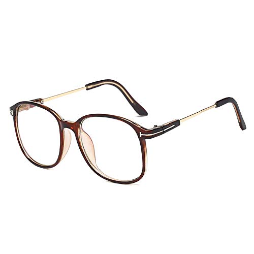 GEMSeven Männer Frauen Fertige Myopiebrillen -1.0 Bis -6.0 Vollformat Kurzsichtige Brillen - Schwarz, Kaffee, Leopard, Transparent von GEMSeven