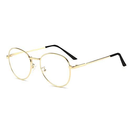GEMSeven Ovale Metall Lesebrille Frauen & Männer Vintage Presbyopie Brille Optisches Spektakel Mit Dioptrien von GEMSeven
