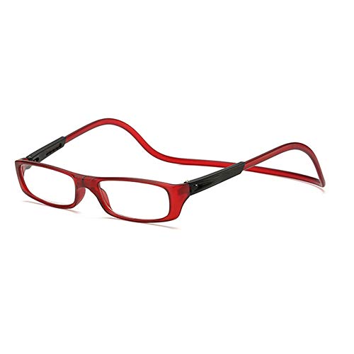 GEMSeven Unisex Magnet Lesebrille Männer Frauen Bunte Einstellbare Hängen Hals Magnetische Vorne Presbyopische Gläser von GEMSeven