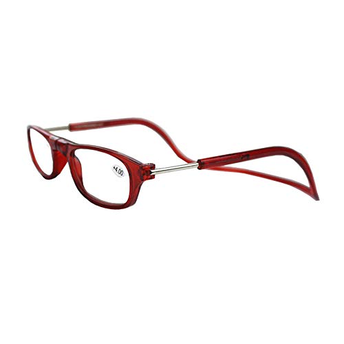 GEMSeven Unisex Magnetische Lesebrille Falten Reader Gläser Einstellbare Hals Hängenden Brillen von GEMSeven