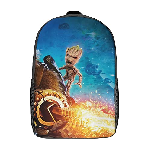 GENBAK Groot 3D-gedruckte Schulbüchertaschen Anime-Charaktere Kinderrucksäcke Schultasche Für Jungen, Mädchen, Grundschule Und Mittelstufe 17zoll von GENBAK