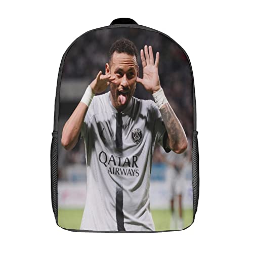 Neymar Rucksäcke Kinderschulrucksack Schultasche 3D-gedruckte Fußballstar Schultasche Für Jungen Grund- Und Mittelschüler 17zoll von GENBAK