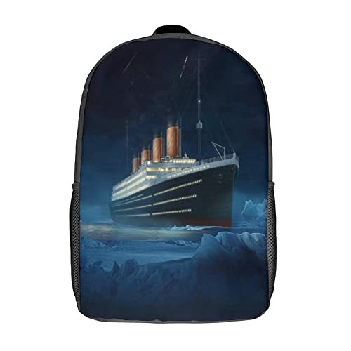 Titanic Rucksäcke Kinderschulrucksack Schultasche 3D-gedruckte Filmplakat Schultasche Für Jungen Grund- Und Mittelschüler 17zoll von GENBAK