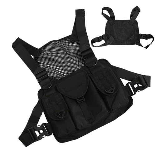 Brustpack Für Männer | Brust -Rig | Verstellbare Schultergurte, Mehrfach-Pocket-Organizer Zum, Angeln, Wandern, Radfahren Und Sportaktivitäten Im Freien von GENERIC