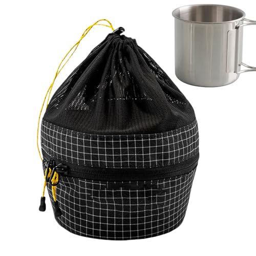 Camp Kitchen Organizer - Camps Cookwares mit Taschen | Camping -Kochgeschirr -Aufbewahrungstaschen wasserdichte Picknick -Lebensmittel -Tragen Koffer für Teller Taste Pots Schalen von GENERIC