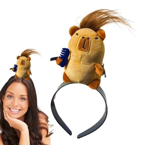 Capybara Haarzange | Fun Hair Accessoires | Cartoon Barrettes mit Capybara Tabak - hübsche Mode -Ornamente für Mädchen, Frauen und Jugendliche, originales trendiges Geschenk von GENERIC