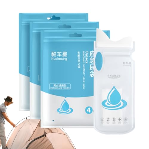 Urinbeutel für Männer Reise Urinbeutel Auto Urinbeutel 700ml Tragbare Toilette Camping Kulturbeutel Wasserdicht Geruchsneutral Camping Urinal für Männer Frauen Toilette, B, Se référer au descriptif, von GENERIC